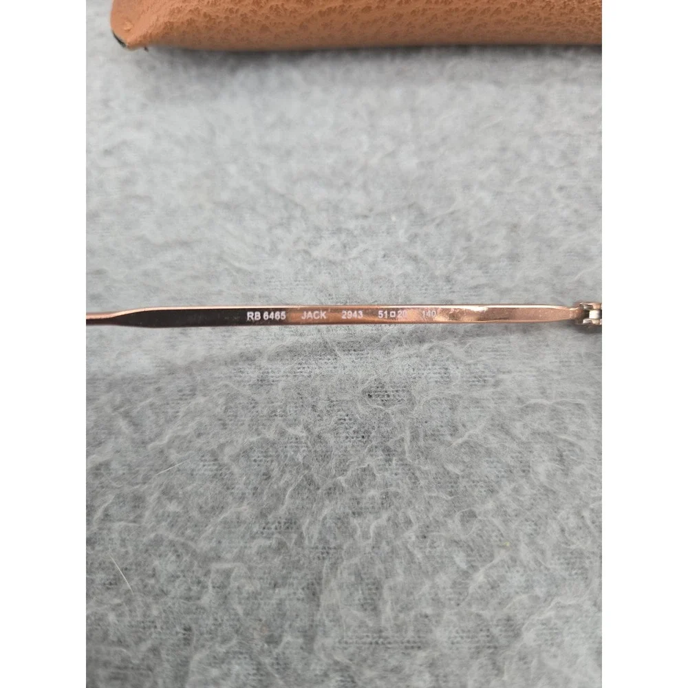 Ray-Ban Jack RB6465 Eyeglasses Unisex 51mm Rose Gold Geometric Round Frames